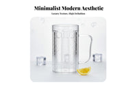 100 Pieces 500ml Thickened Beer Mug Easy to Clean Handled Beer Mug Transparent Plastic Stein Ergonomic Handle for KTV, Parties