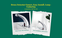 Touchless infrared brass faucet