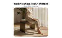 M-Shaped Vanity Stool Italian Inspired Indoor Seating Modern Minimalist Design