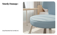 Armless rotating Chair Support Armless Upholstered Caster Chair for Adults