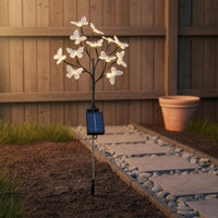 LED Moth Branch Light Waterproof Lawn Lamp Weather Resistant for Pathway