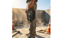 Quick-Attach Waist Bag with Side Pocket Compact Belt Pouch Zippered Tool Pouch Long-Lasting for Technicians, Electricians, Handymen, Work, Repair Jobs, Outdoor