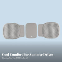 Integrated Seat and spine-support pad Cooling Rear Seat Bottom Cover complete Design Universal Fit for Pet Owners, highway Trips