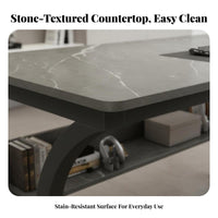Z-Leg Gaming Desk Multitier Storage Computer Table Ergonomic Design for ptiers