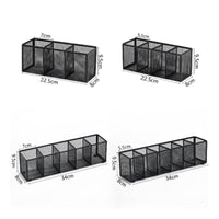 2 Pieces Mesh Desk Organizer Divided Stationery Holder Sturdy for Professionals