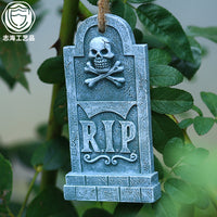 Classic Halloween Tombstone Decoration Hanging Ornament Resin Craft