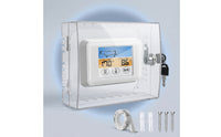 Thermostat Lock Box Transparent Thermostat Cover with Key for Offices, Landlords