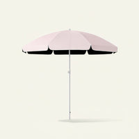 Umbrella with Edge Decorative Freestanding Umbrella Sunsun-Blocking Straight Pole Parasol for Patio, Courtyard, Market Stall