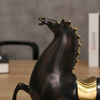 Horse Figurine with Base Tabletop Horse Figurine Equestrian for Entryway, Office