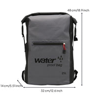 Roll-Top Backpack Wipe-Clean Waterproof Backpack Rolltop Rucksack Lightweight Daypack Heavy-Duty for Hikers, Hiking, Commuting