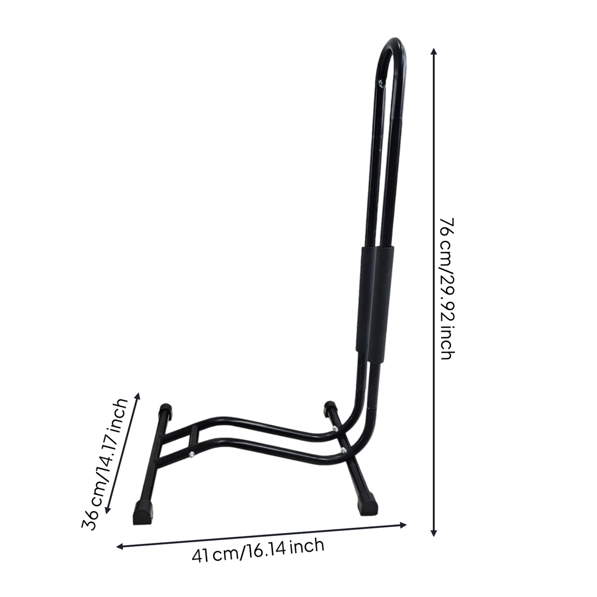 Cylindrical Cycle Parking Stand Stable Upright Cycle Stand Heavy Duty Freestanding Bike Rack Small Footprint for Workshop