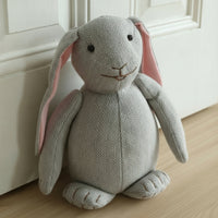 Hare Door Stopper Herringbone Hare Doorstop Soft Stuffed Animal Doorstop for Kids, Living Room
