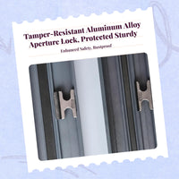 Window Security Lock, Aluminum Alloy secure-theftTheft Sash Lock, Sturdy sturdyDuty Lock Base for Sliding & Swinging window panels