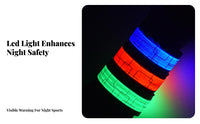 USB Rechargeable Running Safety Light High Visibility LED Armband 3 Lighting Modes for Runners, Hikers, Outdoor Activities, Walking, Parties