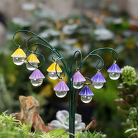 9 Pieces Lantern Flower Planter Pick Creative Design Fan Shaped Hanging Ornament