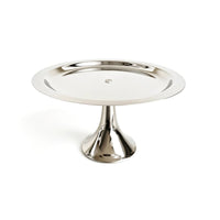 Pedestal Cake Stand Stainless Steel Pedestal Serving Plate Mirror-Polished Tableware for Dessert Makers, Buffets