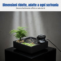 Tranquil Design Ceramic Water Feature, Desktop Decor, Office