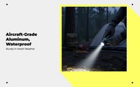 Waterproof rechargeable LED flashlight