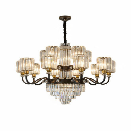 Crystal highlights helical Staircase Light Luxury Design helical Staircase Chandelier Statement Piece Ceiling Fixture Modern aesthetic for Villa Owners, Homeowners, Interior Designers, Living Room, Foyer, attic space