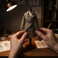 1/6 Scale Long Coat Fashionable 1/6 Scale Figure Coat 12 Inch Doll Overcoat Realistic Intricacy Miniature Overcoat Timeless