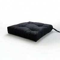 Tufted Chair Cushion with Ties Padded Patio Chair Cushion Square Weather-Resistant for Garden