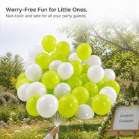 Green Forest Graduation Balloons for Kids - Thickened Non-toxic Retro Outdoor Spring Party Decoration