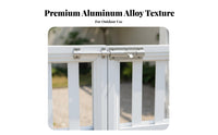 Rustproof Aluminum Alloy Arbor Metal Garden Arch Powder Coated Finish Garden Archway Heavy Duty for Homeowners, DIY Enthusiasts, Event Planners, Outdoor, Backyard, Patio