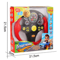 Kids Educational Toy Steering Wheel with Music and Vibration