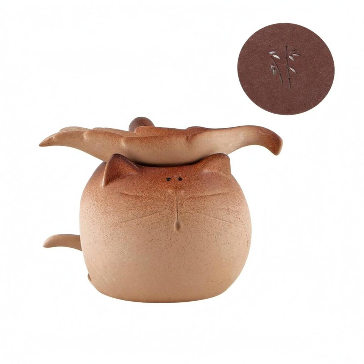 Tea Heating Warmer Multi-Functional Ceramic Tea Warmer Matte Burner-Style Vessel for Table