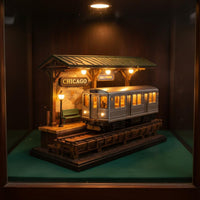NYC Metro Model Light Unique Shape Metro Train Lamp Warm Radiance for Urban Fans