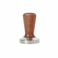 Coffee Tamper 3-in-1 Espresso Stand Organizer Holder Walnut Steel Weighted Platform Suitable for Home Coffee Barista Office Use