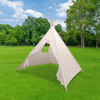 Kids DIY Creative Hand-Painted Tent Outdoor Activity Triangle Tent for Baby Drawing and Graffiti