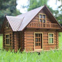 DIY Miniature House Kit Creative Gift Self-Assembly Wooden Chalet for Hobbyists