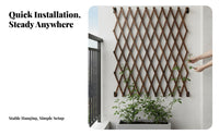 Expandable Wooden Trellis Adjustable Size Expandable Lattice Panel Decorative lattice Weather-Resistant for homeowners