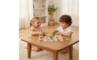Wooden Puzzle Board Cognitive Educational Puzzle Matching Board Learning Toy Movable for Preschoolers, Classroom