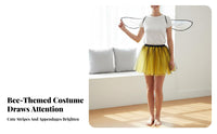 Bee Costume Wing Party Prop Bumblebee Cosplay Eye-Catching for Women, Adults, Halloween, Themed Parties