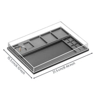 Tool Box with Transparent Lid Metal Repair Component Organizer Removable