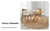 Foldable Square Dining Table Space-Saving Foldable Floor-Seating Table Portable Versatile for Adults, Students, Balcony, Bedroom