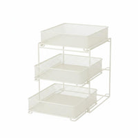 Multi Layer Pull out Organizer Shelf Space Saving Pull out Drawer Organizer Sturdy Metal Sliding Storage Drawer Stable for Kitchen Cabinet, Pantry