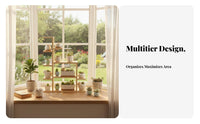Multi-Tier Succulent Rack Staggered Levels Plant Stand Sturdy Construction