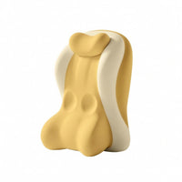 Bed Backrest Pillow Molded Surface Back Support Cushion Two-Tone for Bedroom