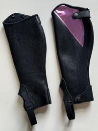 Children's Cowhide Leg Guards for Equestrian Use