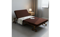 Folding Bed with Mattress Installation Rollaway Folding Bed Dense Foam Adjustable Lounger Cot for Guests, Hotel