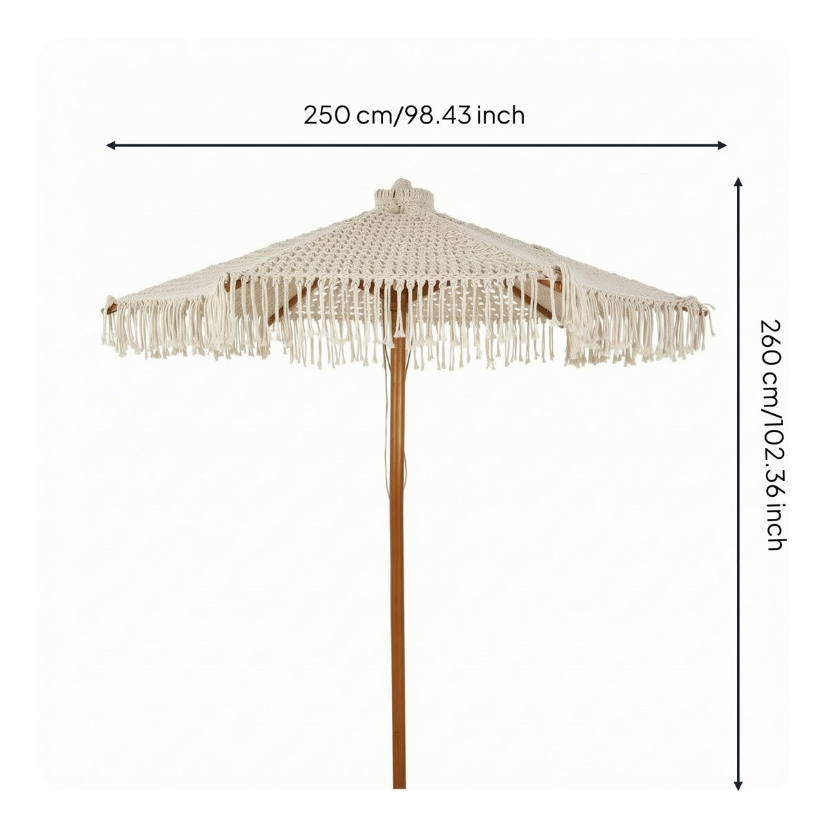 Rope Sunshade Boho Decor Retro