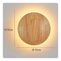 Wooden Wall Lamp Modern Design Wood Wall Lamp Decorative for Study Room, Kids