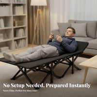 Adjustable Folding Cot Multi-Functional Adjustable Reclining Cot for Caregivers