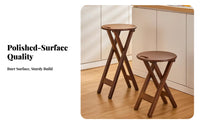 Foldable Round Stool Portable Backless Travel Stool Lightweight for Children