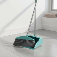 Broom and Dustpan Sturdy Resistant Sweeping Brush and Pan Angled Head Household Cleaning for Restroom