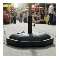Water-Fill Umbrella Base Weather Resistant Fillable Umbrella Base for Market Stall