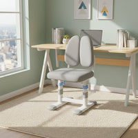 Posture Correcting Writing Chair Support Adjustable Student Desk Chair Footrest for Students, Home